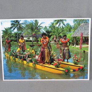 Vintage Postcard - Oahu Polynesian Cultural Center Dress of Fiji - Impact